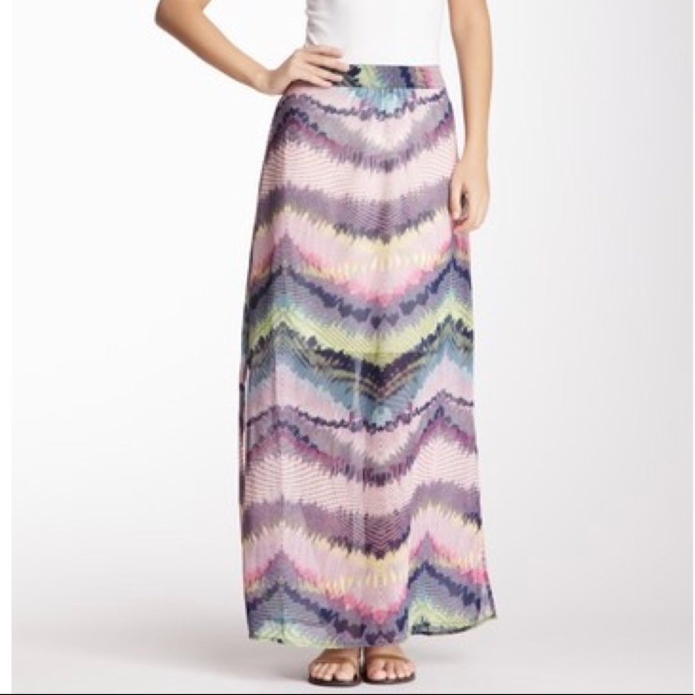 Olive and Oak Printed Maxi Skirt